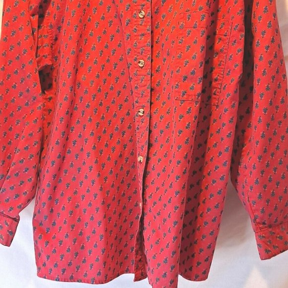 Vintage Sudden Impact Red Cotton Shirt - L - Picture 3 of 4